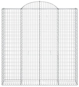 Cestos gabião arqueados 13 pcs 200x50x200/220 ferro galvanizado