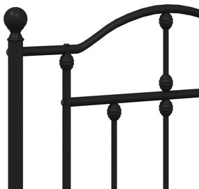 Cabeceira de cama 160 cm metal preto