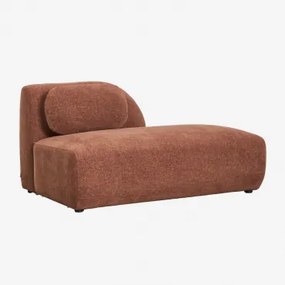 Módulo Divã Direito Para Sofá Modular Em Chenille Coquette Chenille Castanho Ferrugem - Sklum