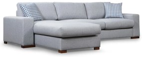 Sofá de Canto Loop – Cinzento Claro – 290 cm x 194 cm