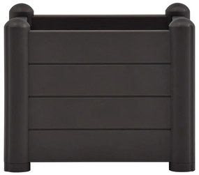 Canteiro elevado para jardim PP 43x43x35 cm antracite