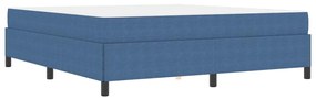 Estrutura da Cama Azul 180 x 200 cm Tecido de veludo côtelé