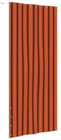 vidaXL Tela de varanda 120x240 cm tecido oxford laranja e castanho