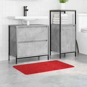Tapete de Banho Retangular Vermelho 50x80 cm Polipropileno Antiderrapa