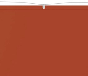 Toldo vertical 60x800 cm tecido oxford cor terracota