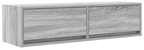 Aparador de TV vidaXL Cinza Sonoma 100x31x25,5 cm Madeira Derivada