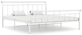 Estrutura de cama 160x200 cm metal branco