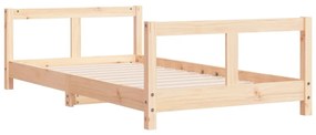 Estrutura de cama infantil 80x160 cm pinho maciço