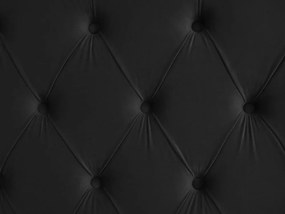 Cama de casal com arrumação em veludo preto 140 x 200 cm LUBBON Beliani