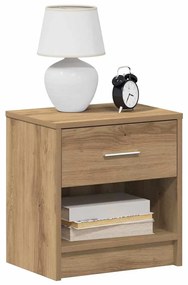 vidaXL Mesas de cabeceira 2pcs c/ gaveta 39x28x41cm carvalho artisiano
