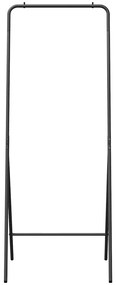 Suporte de Roupa Preto Metal Padrão Colapsável Suporte de Roupa