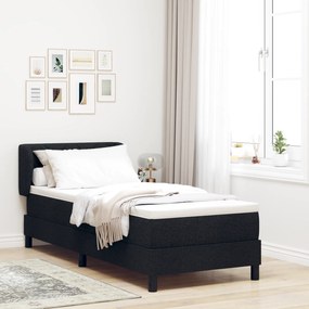 Cama Box Spring com Colchão vidaXL Preta 80x200 cm de Tecido