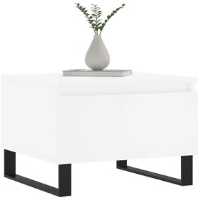 Mesas de centro 2 pcs 50x46x35 cm derivados de madeira branco