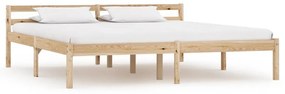 Estrutura de cama 180x200 cm madeira pinho maciço