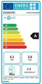 Ar Condicionado Portátil Oceanic 7000 BTU Branco A 2100 W