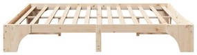 Cama de madeira de pinho 180x200 cm