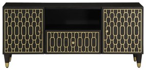 Móvel de TV 105x33x46 cm madeira de mangueira maciça