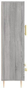 Armário alto derivados de madeira 69,5x31x115cm cinza sonoma