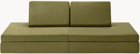 Sofá de brincar modular em veludo para crianças artesanal Mila