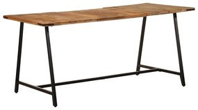 Mesa de jantar 160x80x75 cm madeira de mangueira maciça