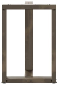 Pés de mesa de jantar em forma de T, 2 peças, preto, 50x35x(72-73) cm,