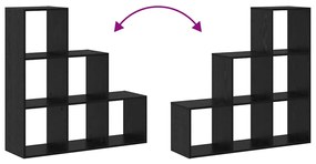 Gabinete de Livros Carvalho preto 99 x 29 x 99 cm