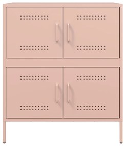 Aparador 68x39x79 cm aço rosa