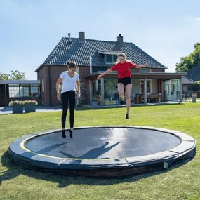 Trampolim desportivo redondo Silhouette ø427 cm - preto