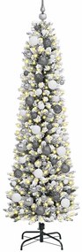 Árvore de Natal Slim Branco 180 cm PVC
