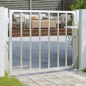 vidaXL Portão de jardim 85x70 cm aço inoxidável