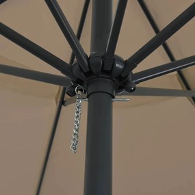 Parasol de Jardim 395 x 245 cm Taupe