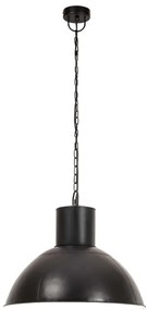 Candeeiro suspenso redondo 25 W 48 cm E27 preto