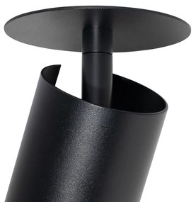 Conjunto de 6 focos embutidos modernos pretos GU10 50mm - Chels