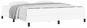 Cama Outros Branco Puro 180 x 200 cm Couro sintético