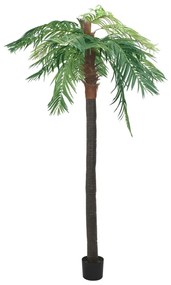 vidaXL Palmeira phoenix artificial com vaso 305 cm verde