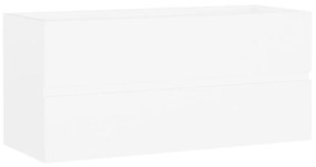 Armário de Parede para Lavatório de 100 cm - Branco - Design Moderno