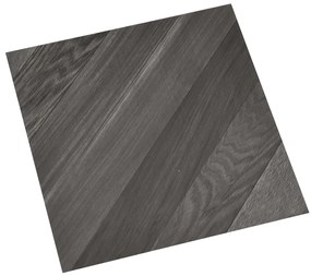 Tábuas soalho autoadesivas 55 pcs 5,11m² PVC cinzento às riscas