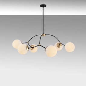 Chandelier Kromozom – Branco e Preto – 90 x 90 cm