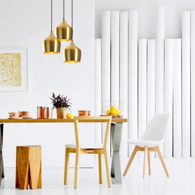 Candeeiro Chandelier Dodo – Dourado – 46 x 46 cm
