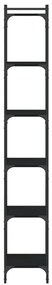 Estante c/ 6 prateleiras 40x30x86 cm derivados de madeira preto