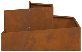 Plantadeira 80x80x50 cm Aço Resistente ao Tempo
