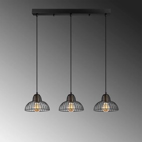 Candeeiro de Teto Dopo – Preto Antique – 70 x 20 x 114 cm