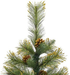 Árvore de Natal artificial articulada com pinhas 150 cm