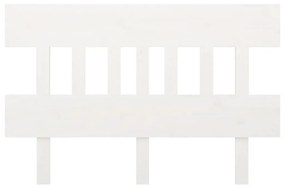 Cabeceira de cama 143,5x3x81 cm pinho maciço branco