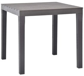 48785 vidaXL Mesa de jardim 78x78x72 cm plástico mocca