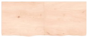 Tampo de mesa 120x50x(2-4) cm carvalho maciço não tratado