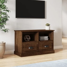 Móvel de TV 80x35x50 cm derivados de madeira carvalho castanho