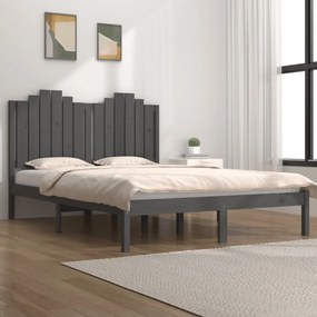 3103775 vidaXL Estrutura de cama 120x200 cm madeira de pinho maciça cinzento
