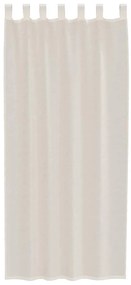 Cortinas de voile com aba 2 pcs creme