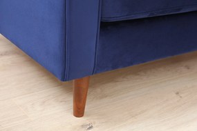 Sofá de 3 Lugares Rome – Azul Marinho – 215 x 90 x 70 cm